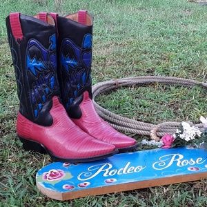 "Navara" by Nine West Hot Pink Cowgirl boots